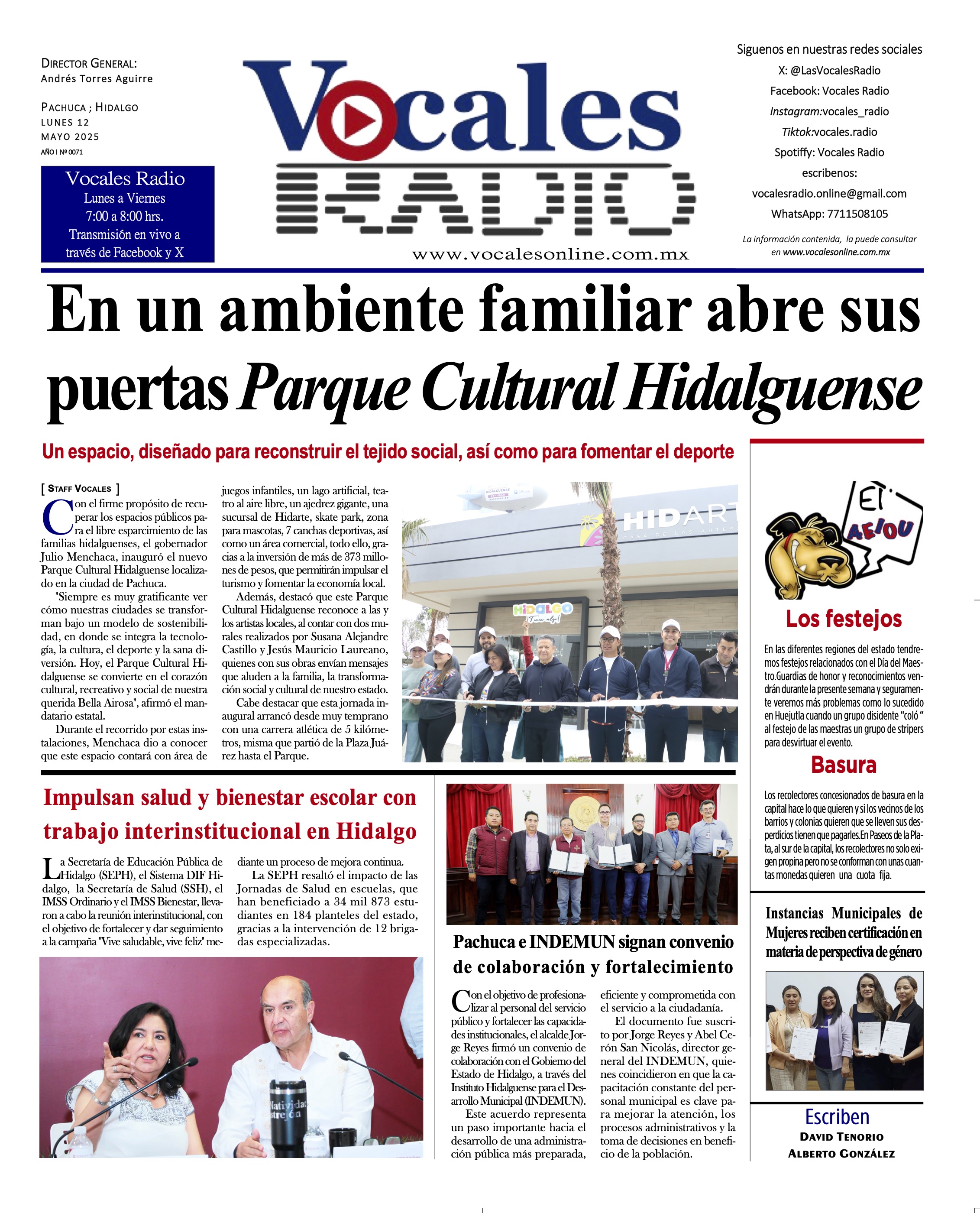 VOCALES RADIO DIARIO