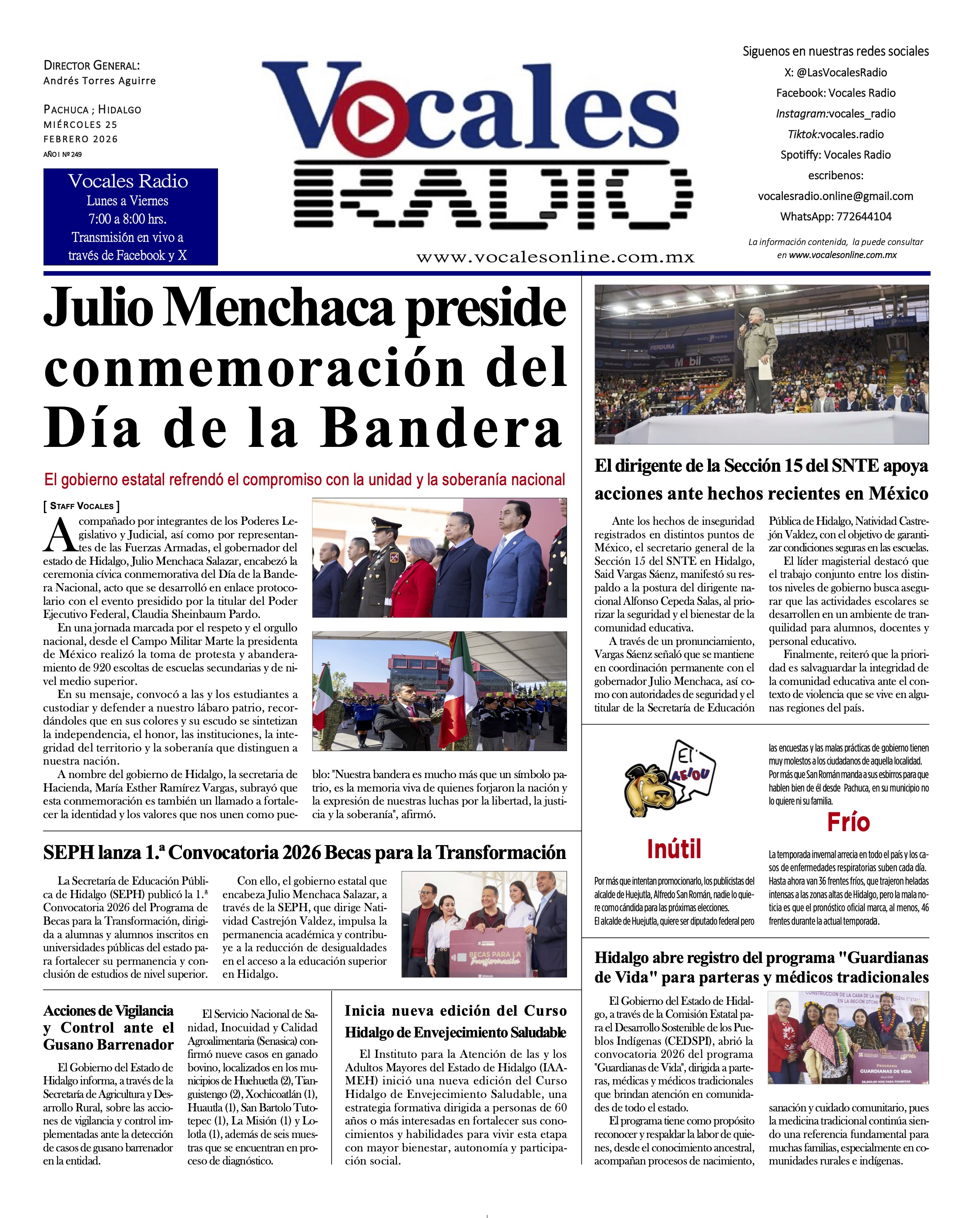 Miércoles 25 de Febrero 2026