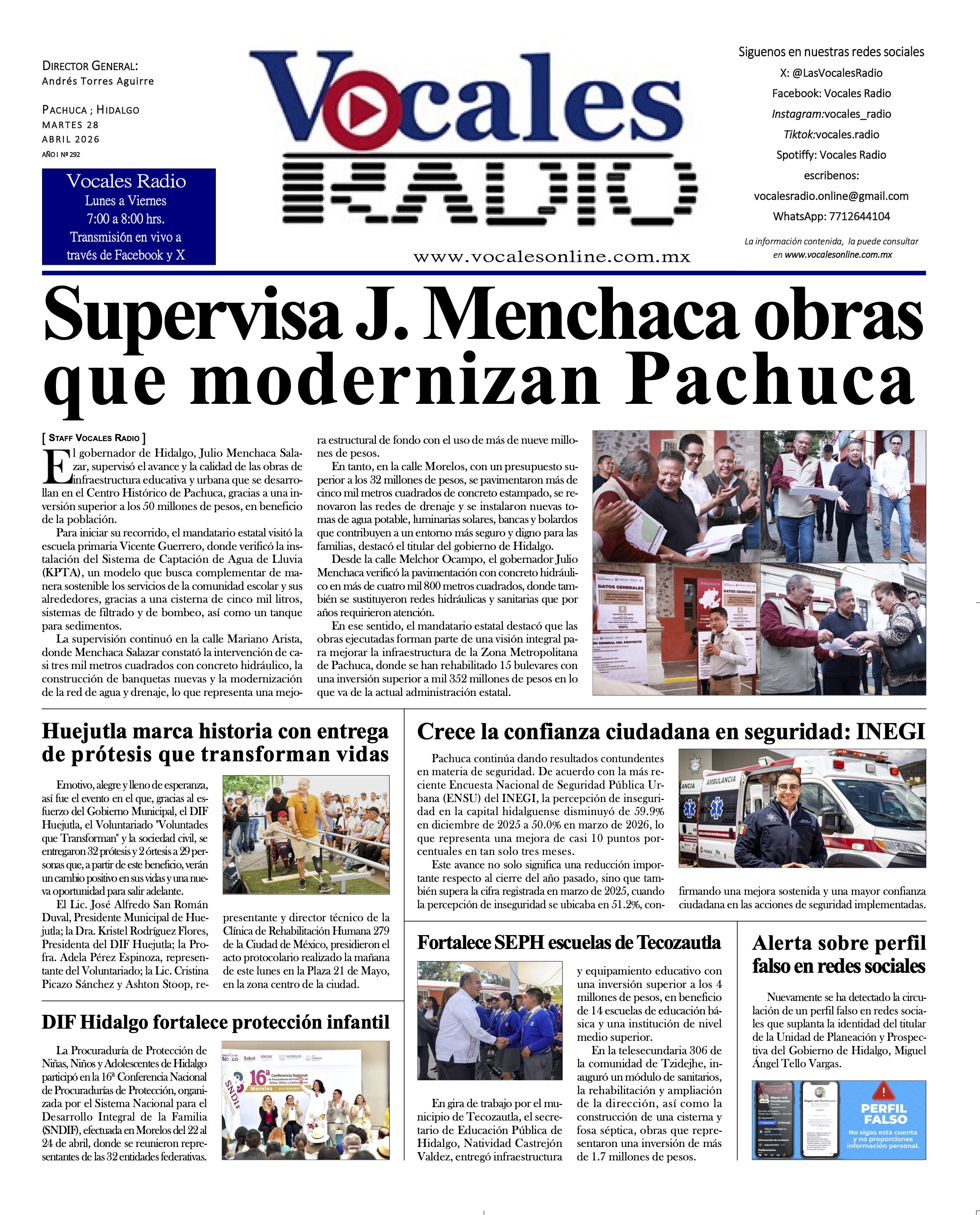 Martes 28 de abril 2026