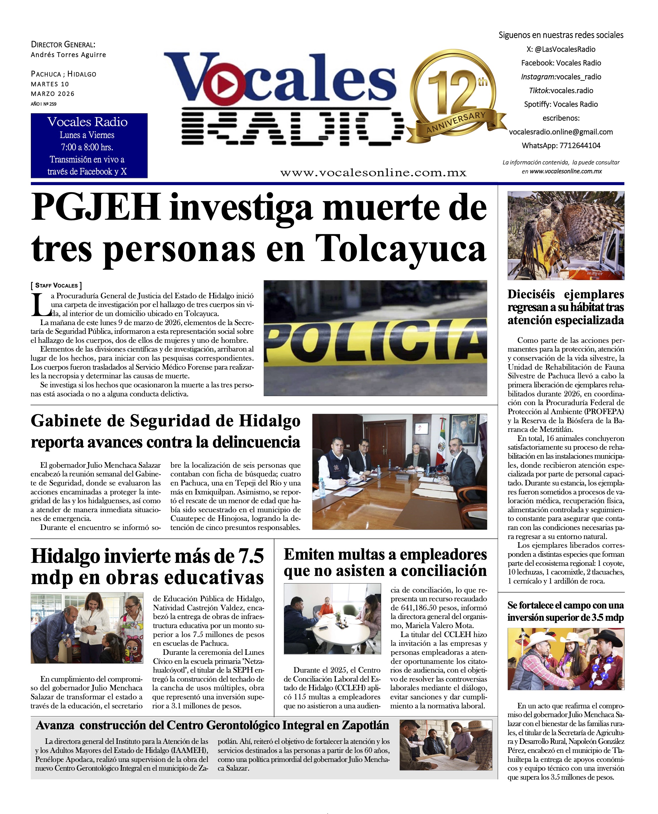 Martes 10 de marzo 2026