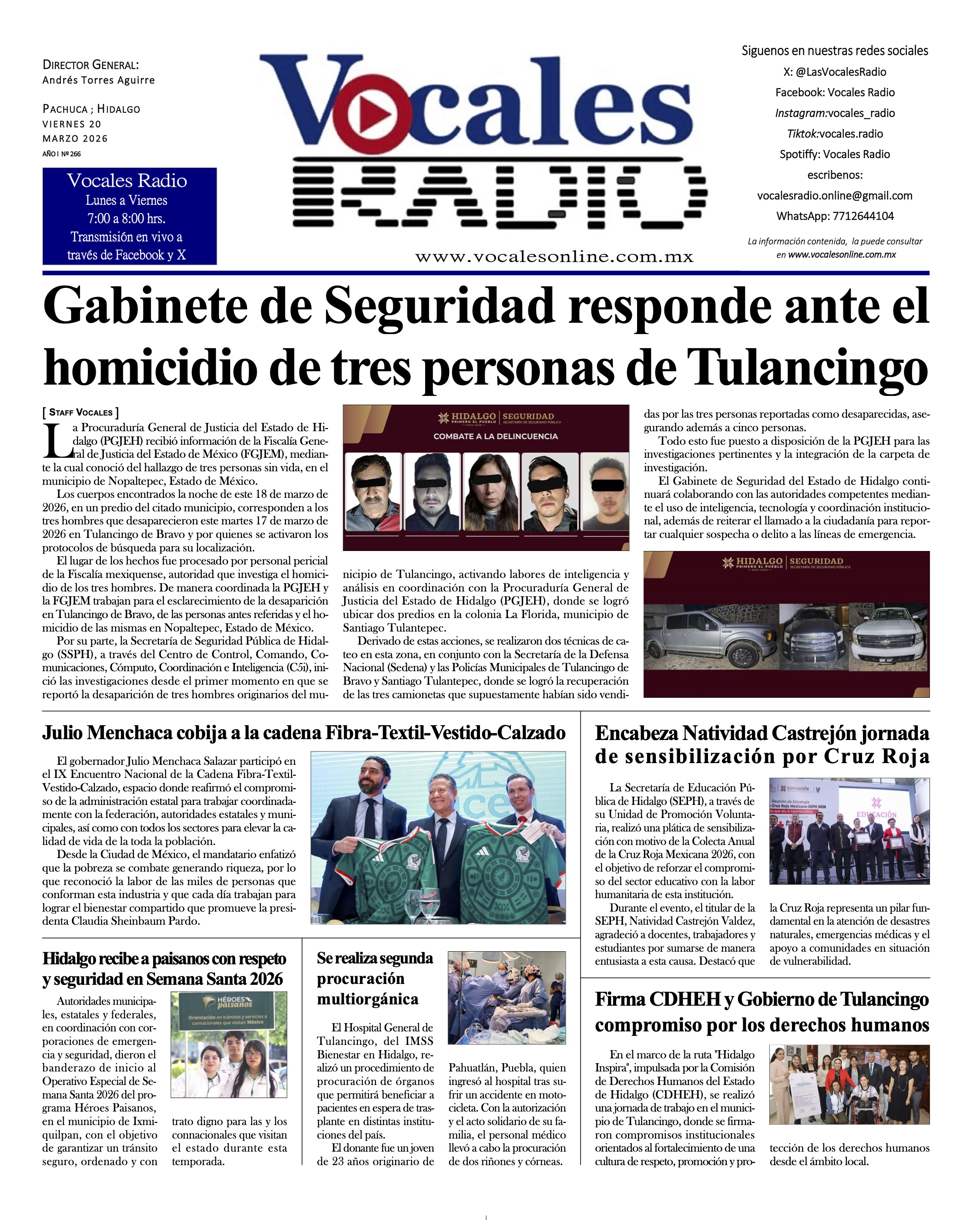 Viernes 20 de marzo 2026