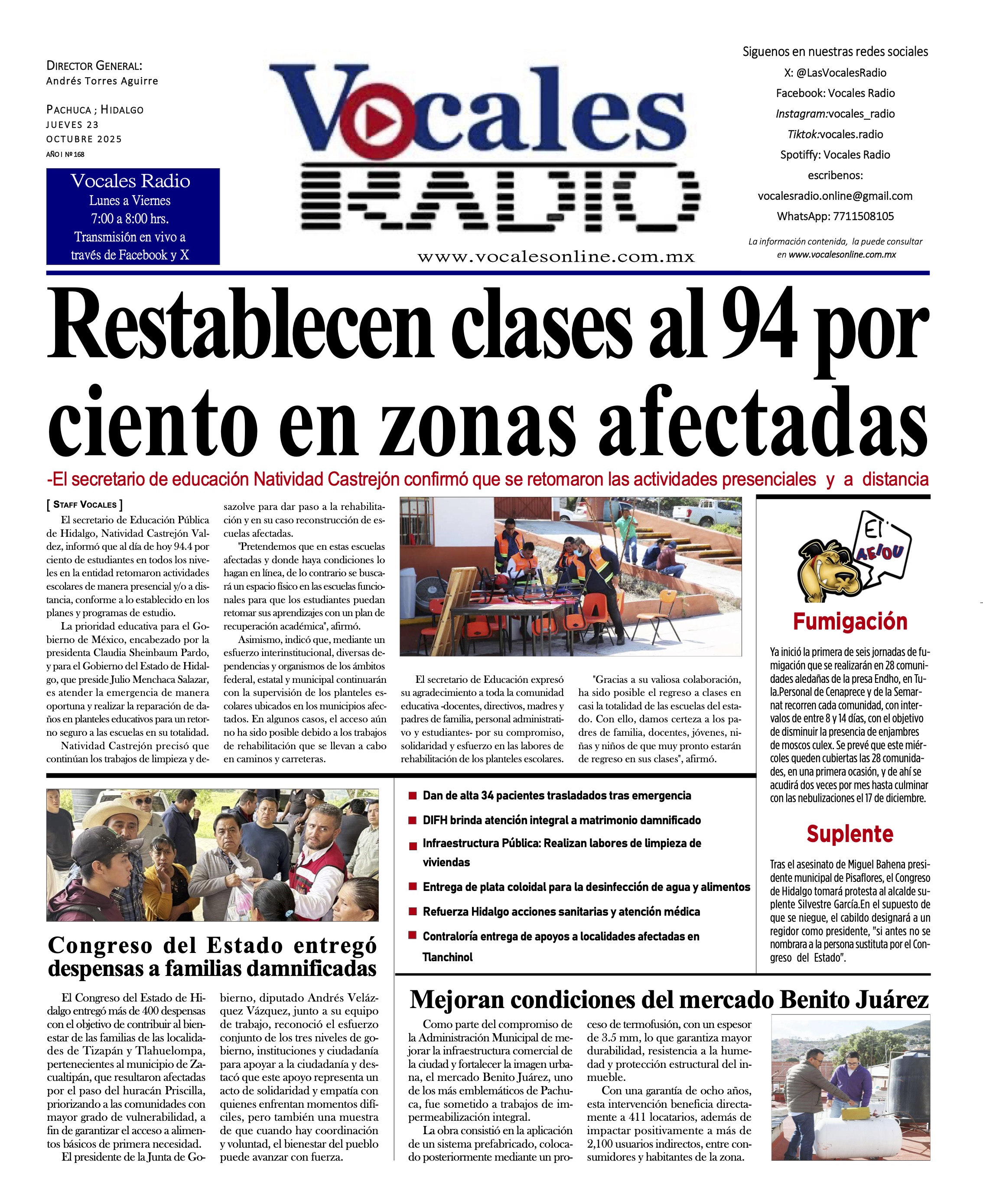 Jueves 23 de octubre 2025