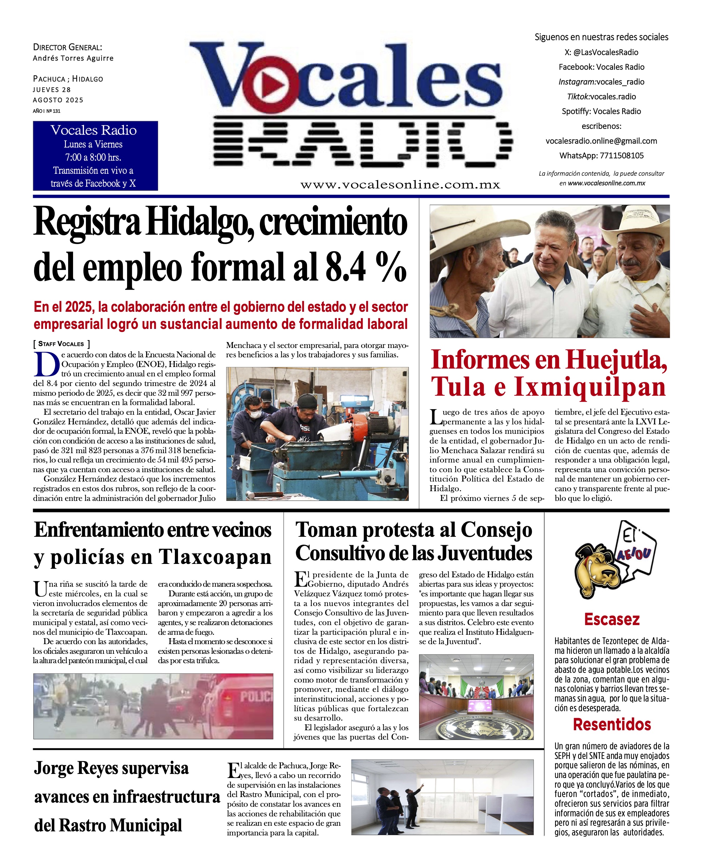 Jueves 28 de agosto 2025