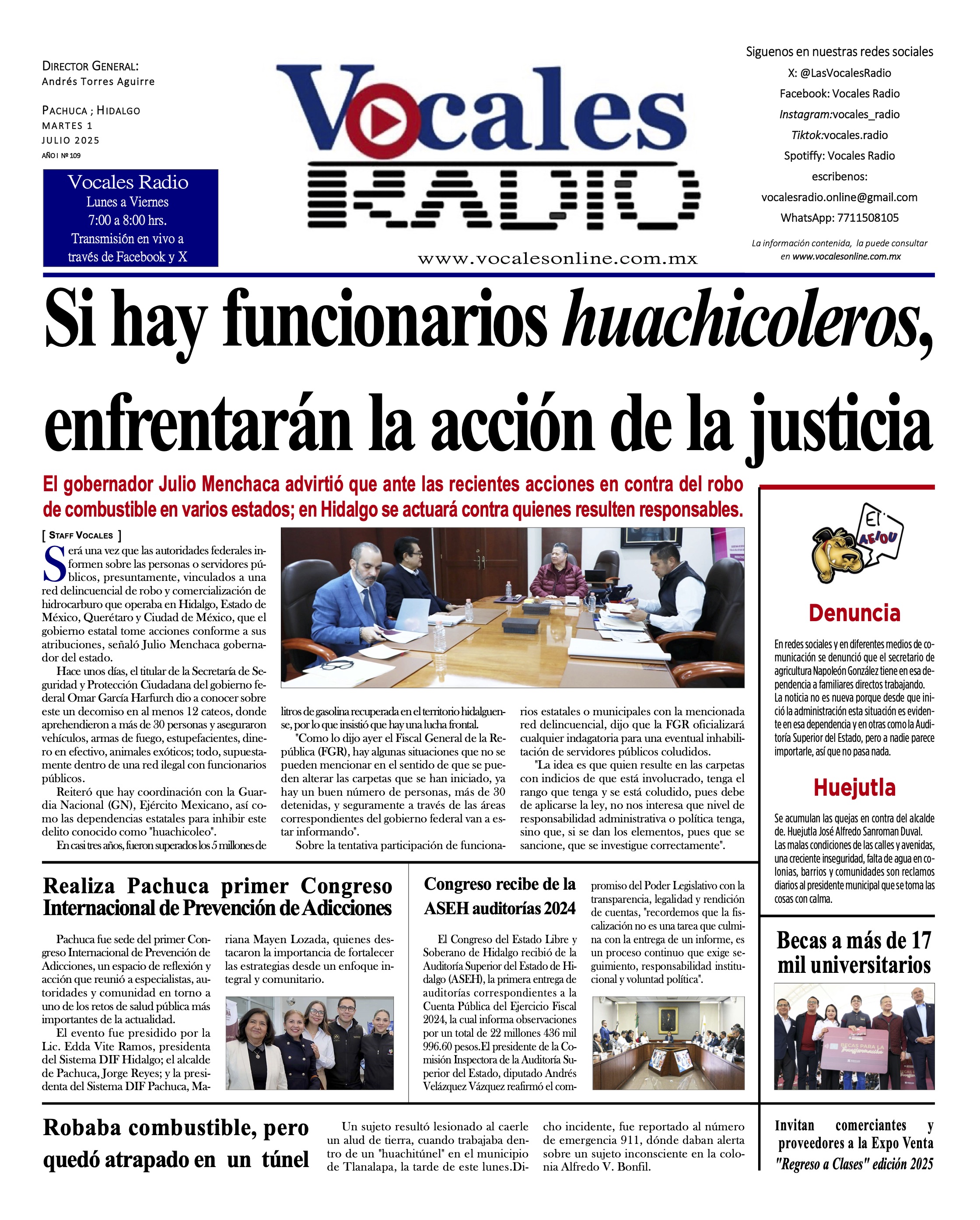 Martes 1 de julio 2025