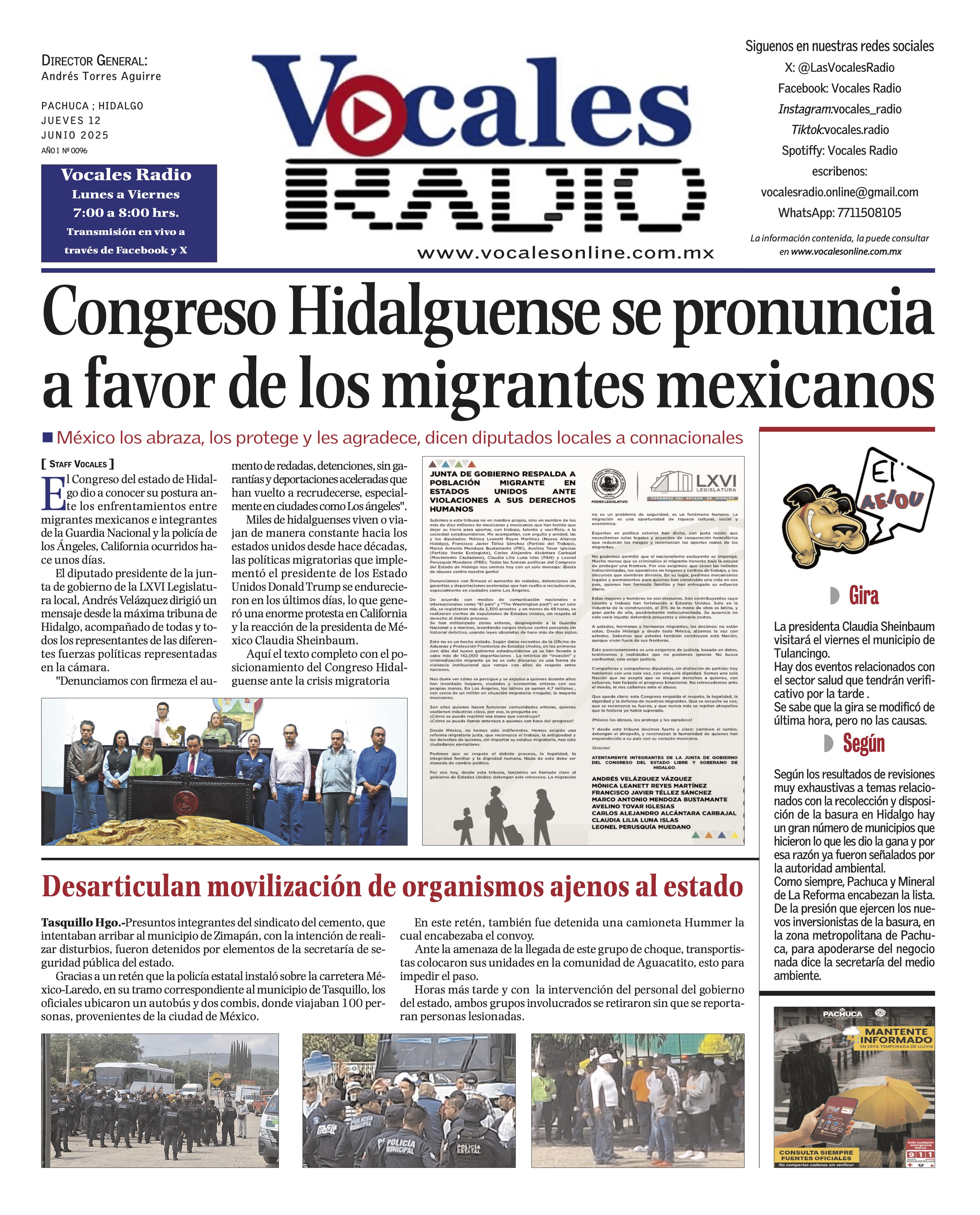 JUEVES 12 DE JUNIO 2025