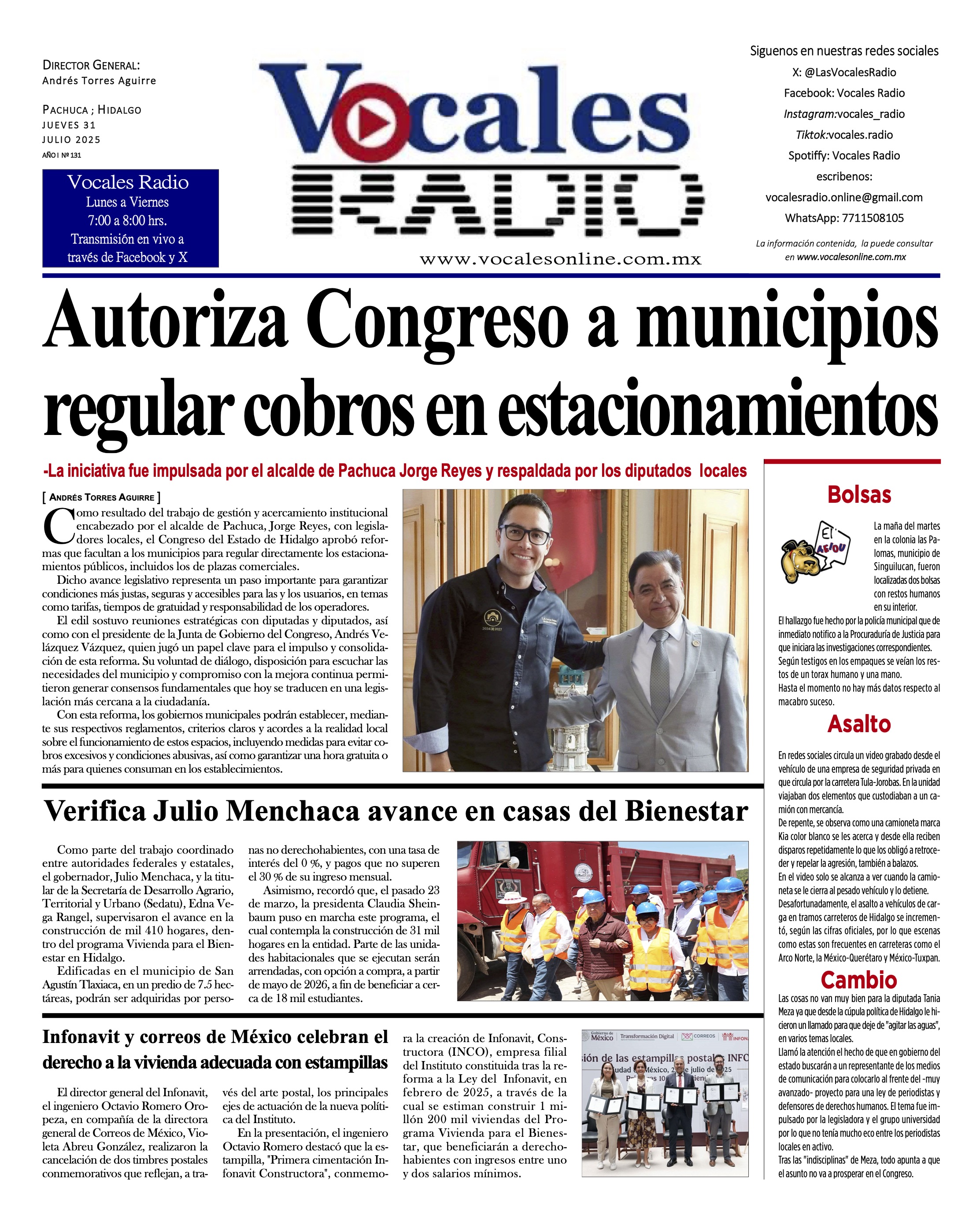 Jueves 31 de julio 2025