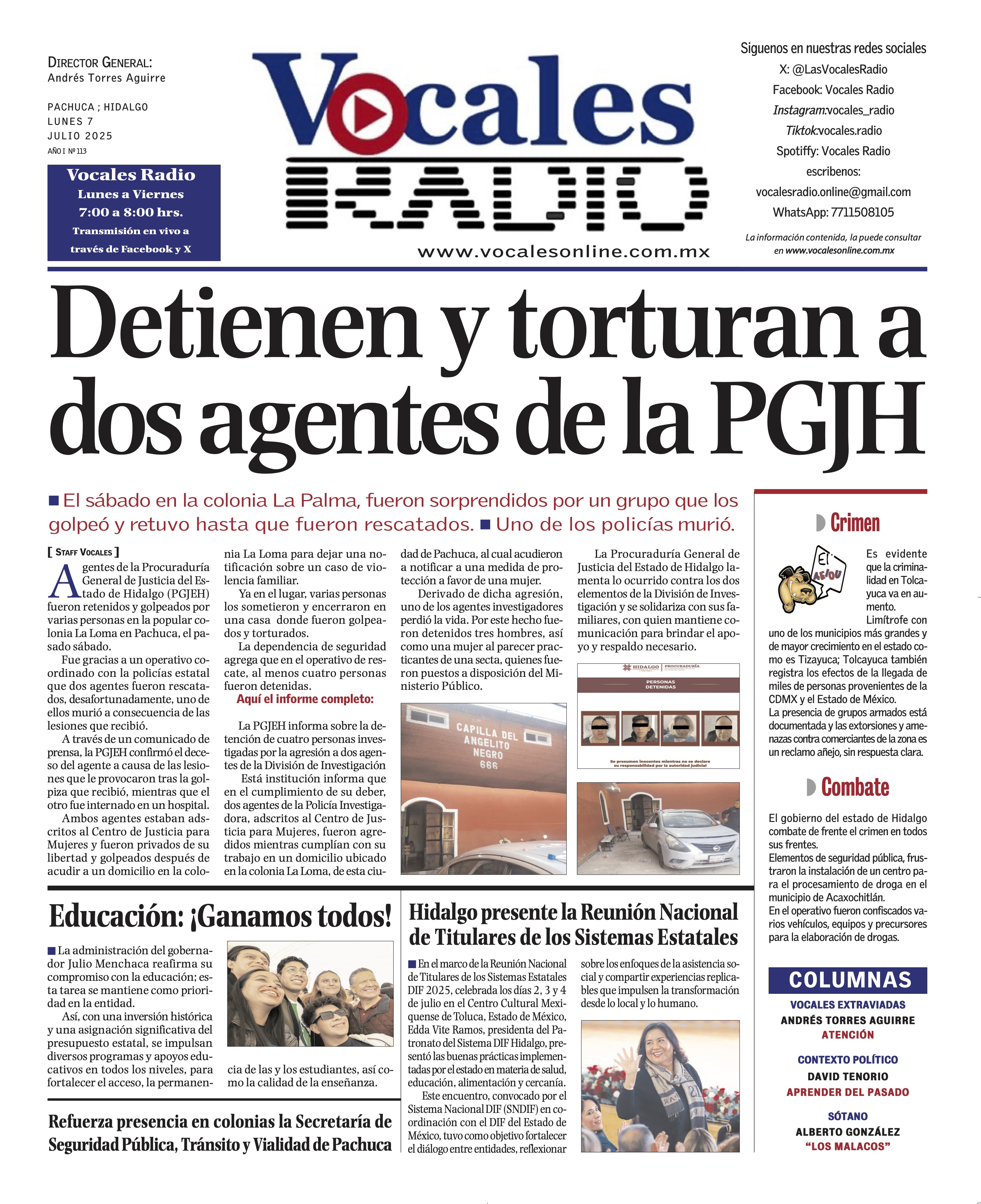 Lunes 7 de julio 2025