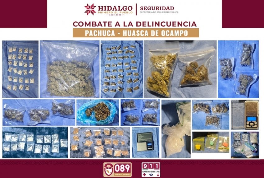  SSPH asegura cerca de 4 mil dosis de presunta droga y detiene a tres personas