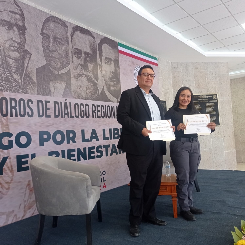 Trabajadores del Congreso de Hidalgo, reciben información en materia de seguridad