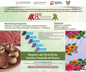 SEDESO INVITA A OCTAVA EDICI&Oacute;N DE CONCURSO ARTESANAL DE LA HUASTECA