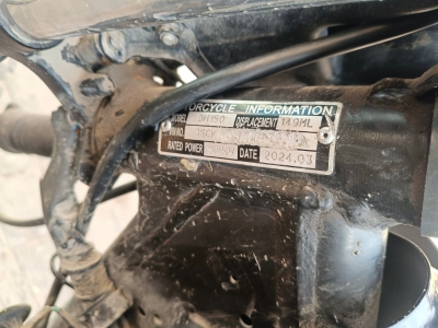 Aseguran motocicleta con alteraciones