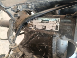 Aseguran motocicleta con alteraciones