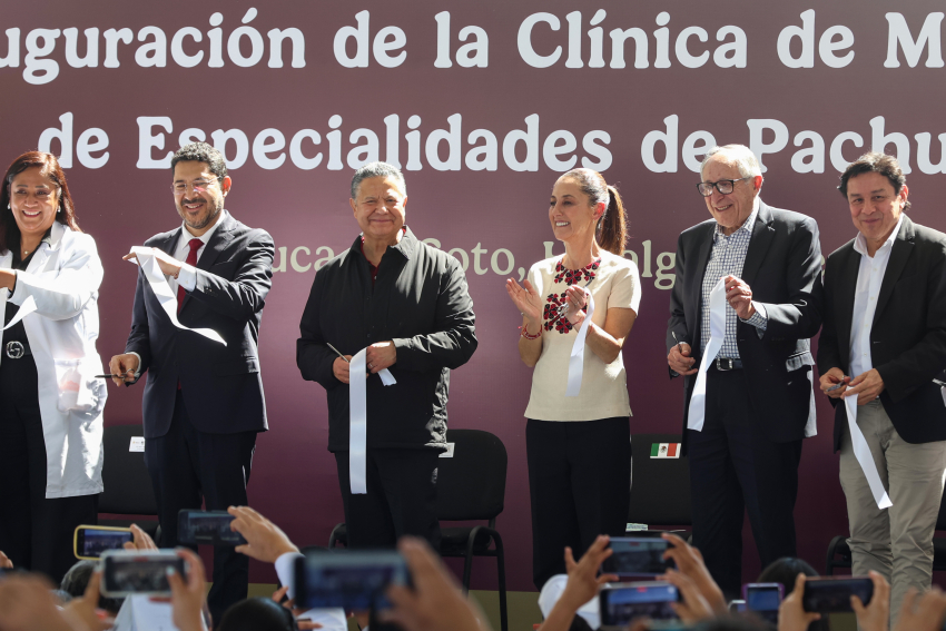 Sheinbaum y Menchaca inauguran Clínica de Medicina Familiar en Pachuca