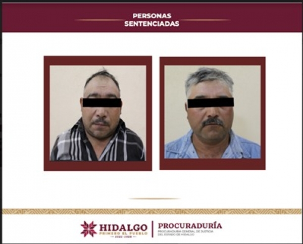 PGJEH consigue sentencia condenatoria de 64 años de prisión para dos personas que cometieron secuestro express y robo