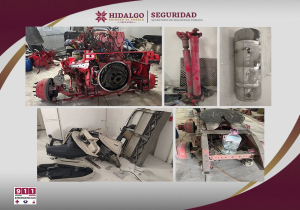 Mediante cateo, SSPH recupera tractocamión robado y asegura predio usado como almacén de autopartes