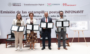 Infonavit y correos de M&eacute;xico celebran el derecho a la vivienda adecuada con estampillas