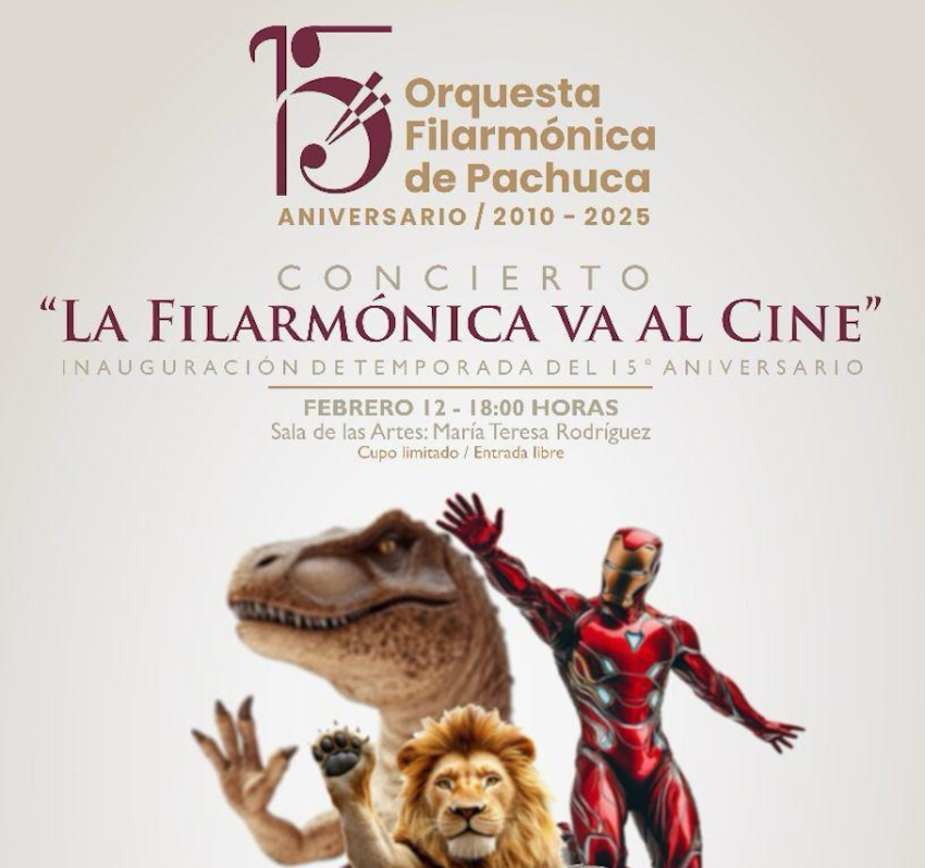 La Orquesta Filarmónica de Pachuca celebra su 15 aniversario con una serie de conciertos.