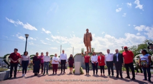 Claudia Sheinbaum rinde homenaje al benem&eacute;rito de las am&eacute;ricas