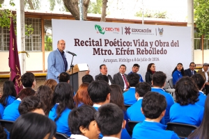 Natividad Castrej&oacute;n encabeza recital po&eacute;tico en honor a Efr&eacute;n Rebolledo