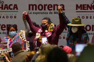 “Con la fuerza de la mujer, Julio llegará al poder”, el grito de morenistas en Pachuca