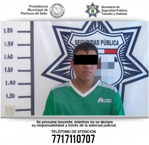 Detienen a hombre por portación de presunta droga