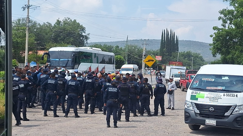 Desarticulan movilización de organismos ajenos al estado