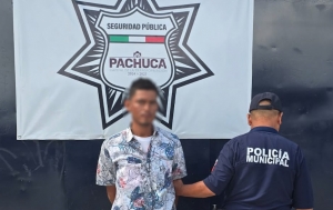 Detienen a hombre con carpeta de investigaci&oacute;n vigente; fue puesto a disposici&oacute;n de la PGJEH