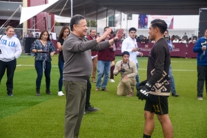 Entrega gobierno de Hidalgo rehabilitación del Complejo Deportivo Revolución Mexicana
