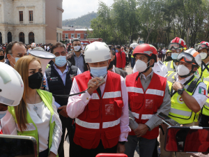 REITERA HIDALGO COMPROMISO CON LA PREVENCI&Oacute;N, SE REALIZA PRIMER MACRO SIMULACRO 2021