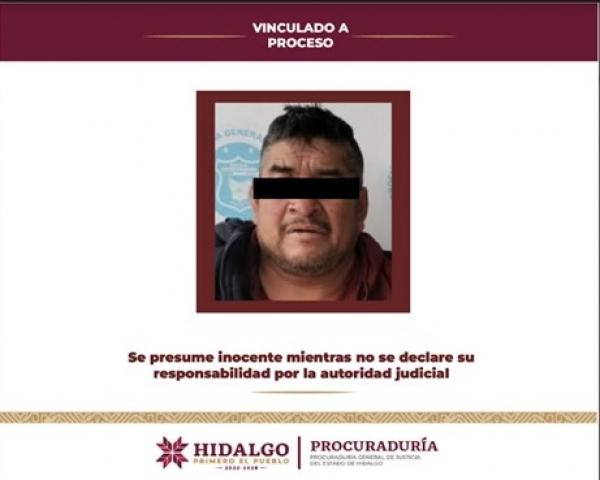 PGJEH logra vinculación a proceso para un hombre por su probable participación en la comisión del delito de feminicidio