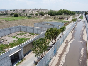 SOPOT avanza en el desazolve del dren pluvial El Venado