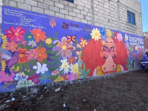 Mujeres realizaron murales en 16 municipios