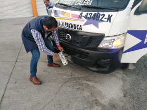 OPERATIVO DE VERIFICACIÓN DE MEDIDAS SANITARIAS EN EL TRANSPORTE PÚBLICO EN PACHUCA Y MINERAL DE LA REFORMA