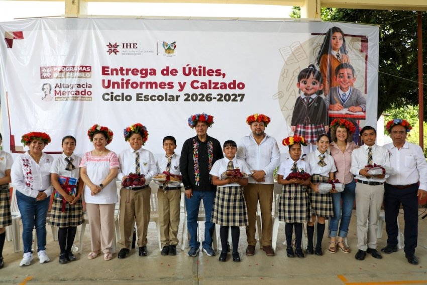 Beneficia SEPH con apoyos e infraestructura a estudiantes de San Felipe Orizatlán