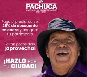 ¡Aprovecha! Últimos días de para obtener el 25% de descuento en Pachuca.   