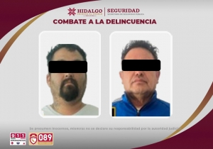 Aseguran a dos individuos en Atitalaquia tras robo de camioneta