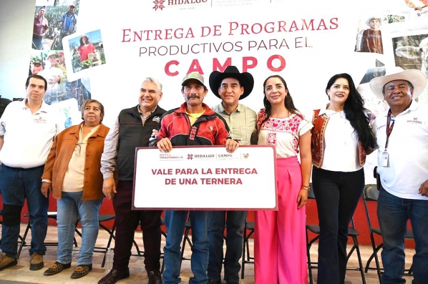 Apoya Hidalgo al campo con inversión superior a 7.1 mdp.