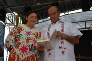 Entrega de infraestructura educativa en el Telebachillerato Comunitario de Alfajayucan