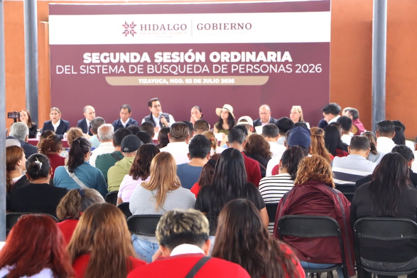 Hidalgo fortalece la coordinación y las acciones preventivas en materia de búsqueda de personas