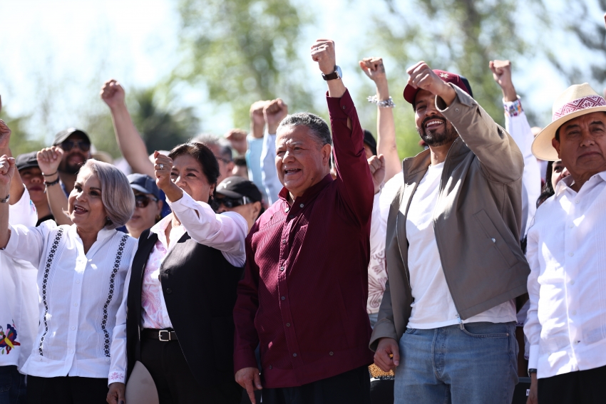 Menchaca refrenda respaldo de Hidalgo a la presidenta Sheinbaum