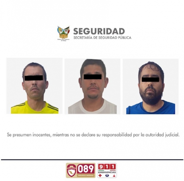 SSPH asegura a banda dedicada al robo con violencia de joyería