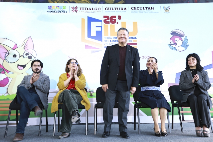 Menchaca Salazar inaugura Feria Internacional del Libro Infantil y Juvenil de Hidalgo 2026