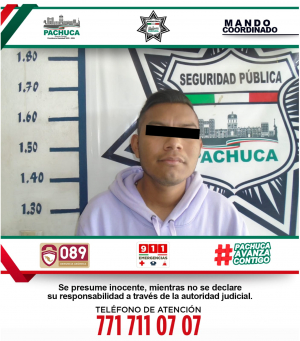 Policía de Pachuca detiene a hombre por presunto acoso sexual