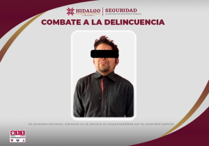 SSPH detiene a sujeto responsable de robo a farmacia