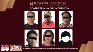 SSPH asegura a banda dedicada al robo de motocicletas en Tizayuca