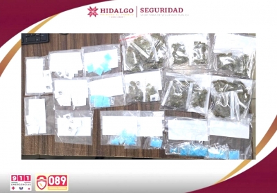 Operativo en Actopan resulta en seis personas aseguradas por narcomenudeo