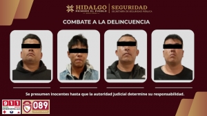 La SSPH captura a cuatro sujetos por agresi&oacute;n a mano armada en Tizayuca