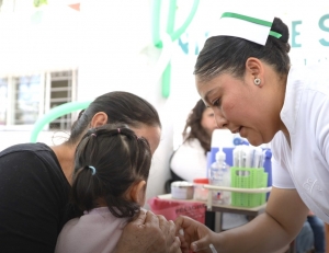 Hidalgo refuerza vacunaci&oacute;n contra el sarampi&oacute;n con m&aacute;s de 90 mil dosis disponibles