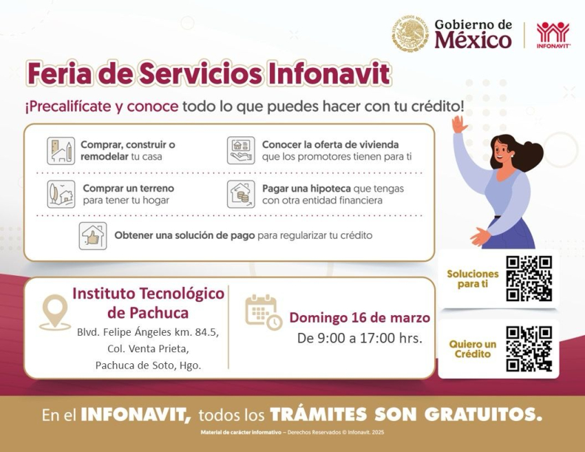 Infonavit realizará feria de servicios en Pachuca