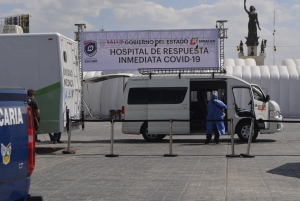 BECARIOS HIDALGUENSES RECIBEN ATENCIÓN PREVENTIVA  EN HOSPITAL DE RESPUESTA INMEDIATA COVID 19